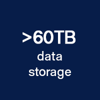Over 60TB data storage